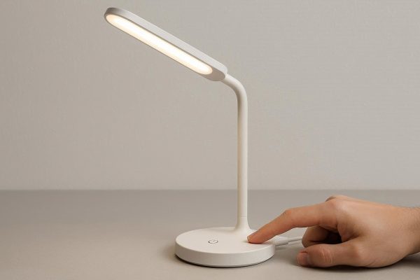 Modern Minimalist USB Rechargeable LED Desk Lamp with Touch Control