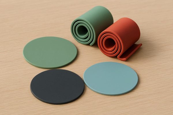 Flexible Silicone Coasters That Roll Up for Easy Storage