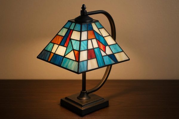Modern Tiffany Style Stained Glass Desk Lamp